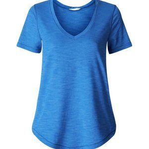 Sz 4 Lululemon WHAT THE SPORT TEE - heathered blue